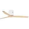Image de Orbegozo CF 112132 Ventilateur de Plafond avec Télécommande 35W Blanc/Bois