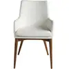 Image de Chaise en croûte de cuir et bois Angel Cerdà 57x64x88 cm