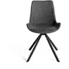Image de Chaise pivotante en tissu et acier Angel Cerdà 54x58x82 cm