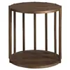 Image de Table d'angle ronde de noyer Angel Cerdà 45x45x47 cm