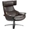Image de Fauteuil pivotant en cuir avec relax Angel Cerdà 88x85x105 cm