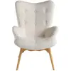 Image de Fauteuil rembourré en tissu capitonné Angel Cerdà 70x80x92 cm