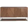 Image de Buffet en bois et acier chromé Angel Cerdà 210x42x90 cm