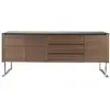 Image de Buffet en bois et plateau en verre Angel Cerdà 200x50x81 cm