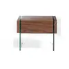 Image de Table de chevet en bois et verre Angel Cerdà 58x39x43 cm