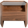 Image de Table de chevet en bois et verre Angel Cerdà 65x45x50 cm