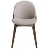 Image de Chaise en croûte de cuir avec pieds en bois Angel Cerdà 50x59x79 cm
