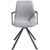 Image de Chaise pivotante en tissu avec pieds en acier Angel Cerdà 50x62x85 cm