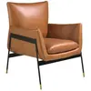 Image de Fauteuil pivotant tapissé de cuir Angel Cerdà 67x75x87 cm