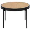 Image de Table basse ronde en rotin et acier Angel Cerdà 66x40 cm