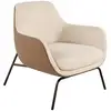 Image de Fauteuil en tissu et croûte de cuir Angel Cerdà 77x76x84 cm