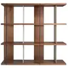 Image de Bibliothéque en noyer et acier Angel Cerdà 180x40x170