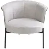 Image de Fauteuil en tissu et croûte de cuir Angel Cerdà 84x68x69 cm