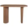 Image de Console ovale en noyer demi-point Angel Cerdà Ø 120x40x76 cm