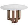 Image de Table à manger ronde marbre porcelaine Angel Cerdà Ø150x75 cm