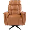 Image de Fauteuil pivotant en cuir Angel Cerdà 85x80/156x106 cm