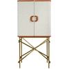 Image de Buffet haut tissu et acier poli Angel Cerdà 82x53x169 cm