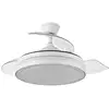Image de Fabrilamp Esparta Ventilateur de Plafond à Pales Rétractables et Lumière LED 72W Blanc