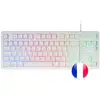 Image de Mars Gaming MK023 TKL H-Mech Clavier de jeu FRGB Blanc (FR)