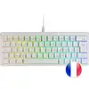Image de Mars Gaming MKMINIPRO Clavier Gaming Mécanique RGB 60% Switch Marron Blanc Français