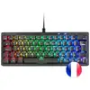 Image de Mars Gaming MKMINIPRO Clavier Mécanique RGB 60% Silent Switch Noir Français