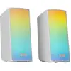 Image de Mars Gaming MSRGB2 Enceintes Bluetooth 5.3 compactes RGB DSP Façade 15W Blanc
