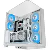 Image de Boîtier PC Mars Gaming Mc-Infinio ATX incurvé en verre trempé, 2 ventilateurs 120 mm, port USB-C, blanc