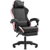 Image de Chaise de jeu Mars Gaming MGC-X Racing en similicuir avec repose-pieds et support lombaire, hauteur 8 cm