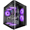 Image de Boîtier de jeu Mars Gaming Mc-curv ATX triple courbure en verre trempé double chambre USB-C noir