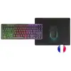 Image de Clavier Mars Gaming MCPWTKL TKL Sans Fil Membrane RGB Combo Souris Tapis Français