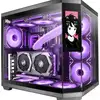 Image de Boîtier Mars Gaming MC-3TCORELCD IPS 7.2" Triple Verre Trempé USB-C Noir