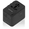 Image de Adaptateur de voyage universel AISENS GaN 35 W 2 x USB-A QC3.0 3 x USB-C PD3.0 Noir