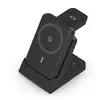 Image de Cargador sans fil USB-C 4 en 1 de 15W pour Smartphone, Apple Watch et écouteurs, Noir
