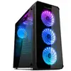 Image de Nox Hummer TGX Rainbow RGB 3.0 USB Verre Trempé LED Noir