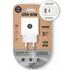 Image de Chargeur secteur Tech One Tech GaN TEC2270 65W USB-C USB-A compact blanc