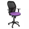 Image de Piqueras y Crespo Jorquera Chaise en maille noire Assise Bali Lilas