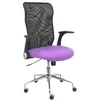 Image de Piqueras y Crespo Minaya Chaise Dossier Maille Noir Assise Bali Lilas