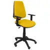 Image de Piqueras y Crespo Elche CP Bali Chaise de Bureau Accoudoirs Réglables Roues Parquet Jaune