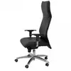 Image de Piqueras y Crespo Albacete XL Fauteuil en simili cuir avec mousse à mémoire de forme noire