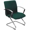 Image de Piqueras y Crespo Caudete Confidente Patín Bali Chaise de bureau verte