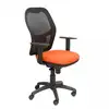 Image de Piqueras y Crespo Jorquera Chaise en maille noire Assise Bali Orange