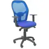 Image de Piqueras y Crespo Chaise de bureau Jorquera Bali en maille bleue