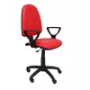 Image de Piqueras y Crespo Ayna Chaise en similicuir avec accoudoirs rouges