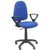 Image de Piqueras y Crespo Ayna Bali Chaise de Bureau Accoudoirs Fixes Roues Parquet Bleu