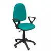 Image de Piqueras y Crespo Ayna Bali Chaise Accoudoirs Fixes Roues Parquet Vert Clair