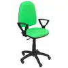Image de Piqueras y Crespo Ayna Bali Chaise de Bureau Accoudoirs Fixes Roues Parquet Vert Pistache