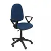 Image de Piqueras y Crespo Ayna Bali Chaise Accoudoirs Fixes Roues Parquet Bleu Marine