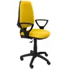 Image de Piqueras y Crespo Elche CP Bali Chaise de Bureau Accoudoirs Fixes Roues en Nylon Jaune
