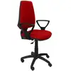 Image de Piqueras y Crespo Elche CP Bali Chaise de Bureau Bras Fixes Roues en Nylon Rouge