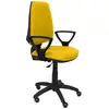 Image de Piqueras y Crespo Elche CP Bali Chaise de Bureau Bras Fixes Roues Parquet Jaune